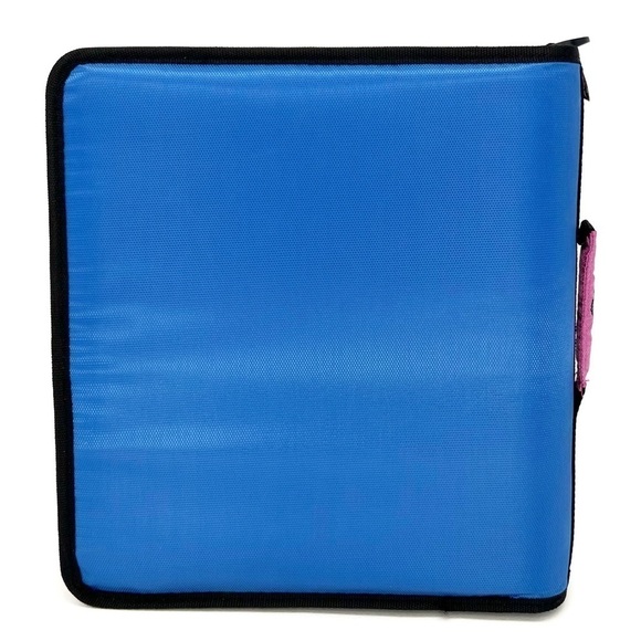 Case-It “The Classic” 2” Three Ring Binder Blue with Pink Polka Dots 3 New NWT - Picture 2 of 6